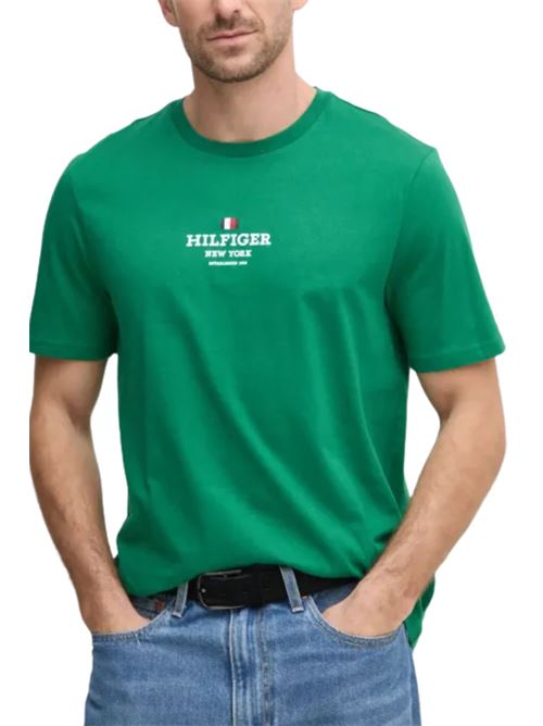 T-shirt ny verde Tommy Hilfiger | MW0MW38980L4F